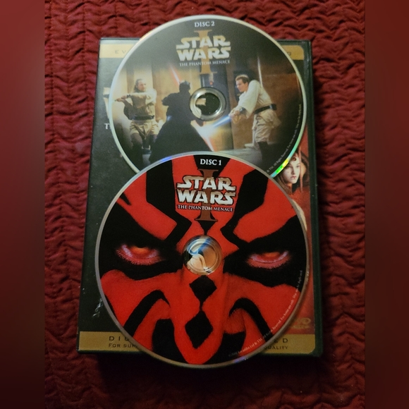 DVD Movie Star Wars Phantom Menace starring Liam Neeson. - Picture 3 of 4